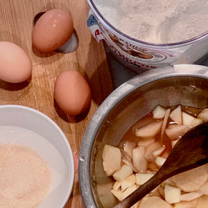 JULIA CHILD+ FARM STYLE PEAR/APPLE CLAFOUTIS